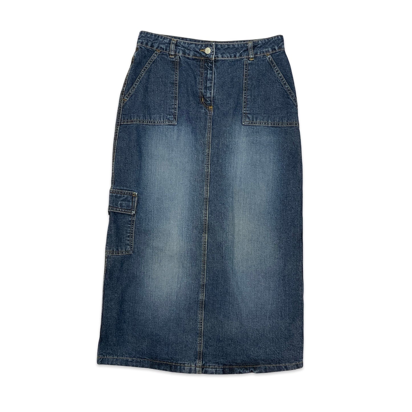 90s Denim Maxi Skirt 12