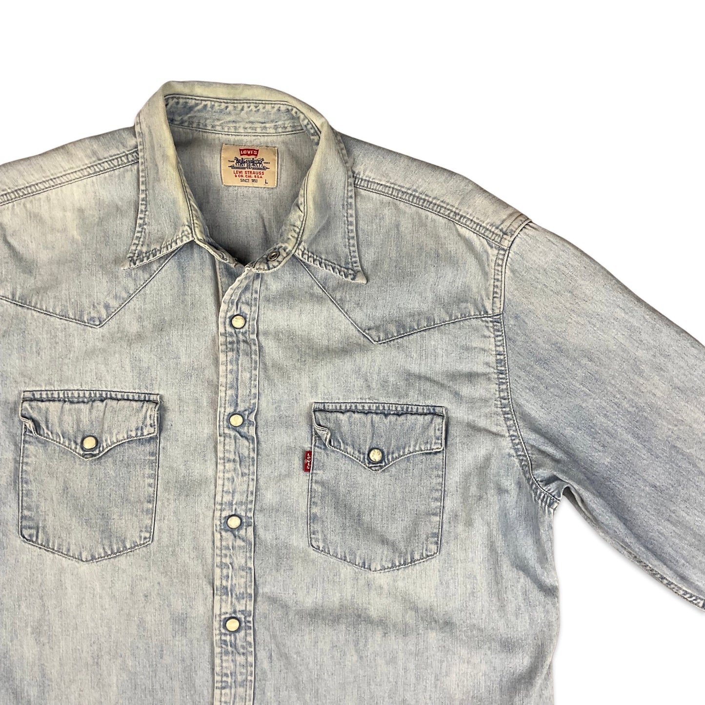 Vintage Levi's Light Blue Denim Shirt M L
