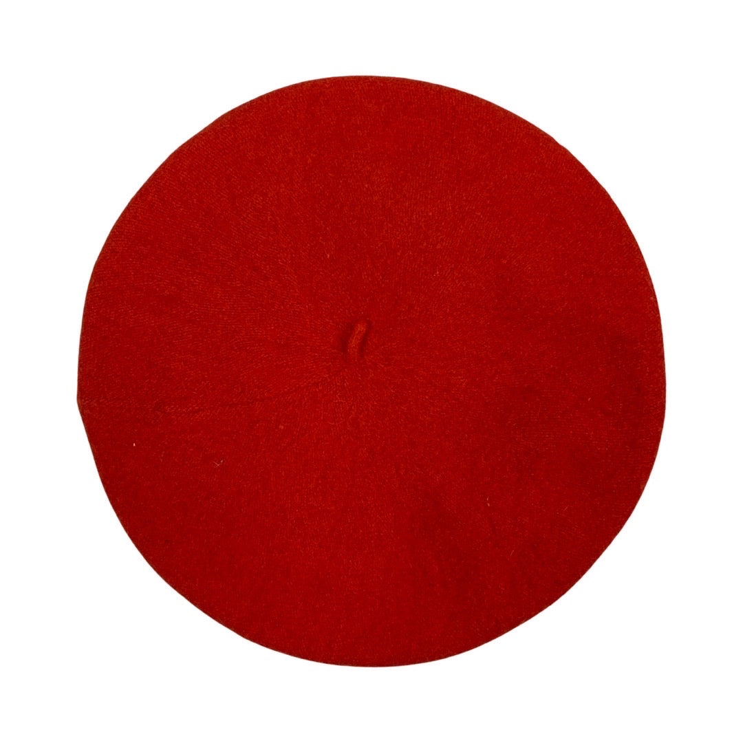 Vintage 80s Red Beret