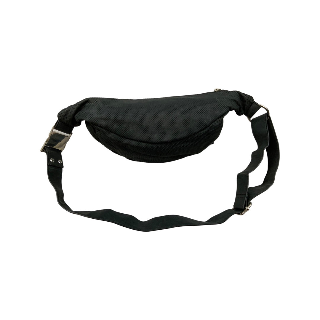 Vintage Black Vinyl Bum Bag