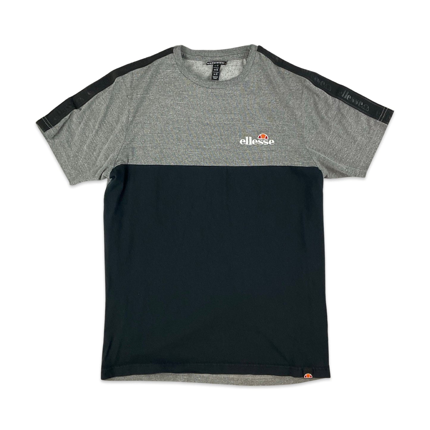 Vintage Ellesse Grey & Black Tee XS S