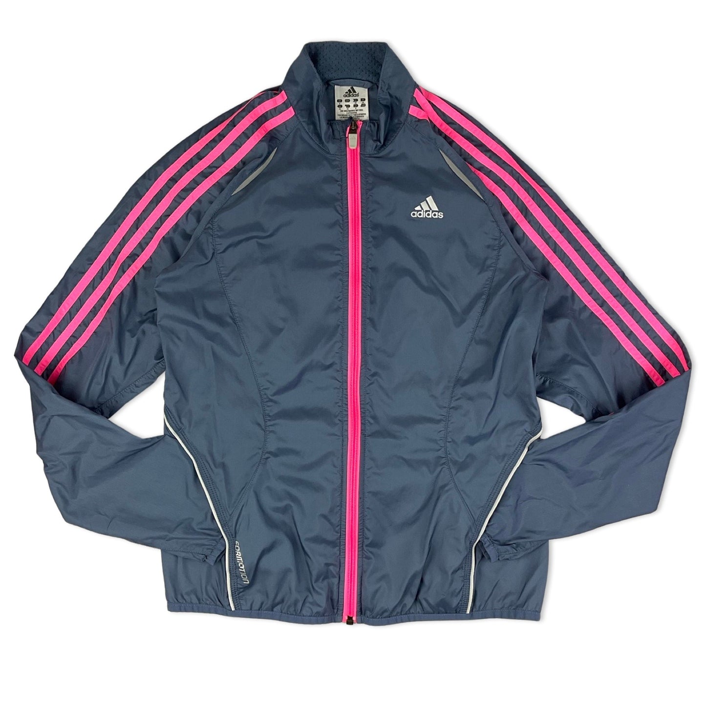 Vintage Adidas Blue & Pink Windbreaker Jacket 6 8