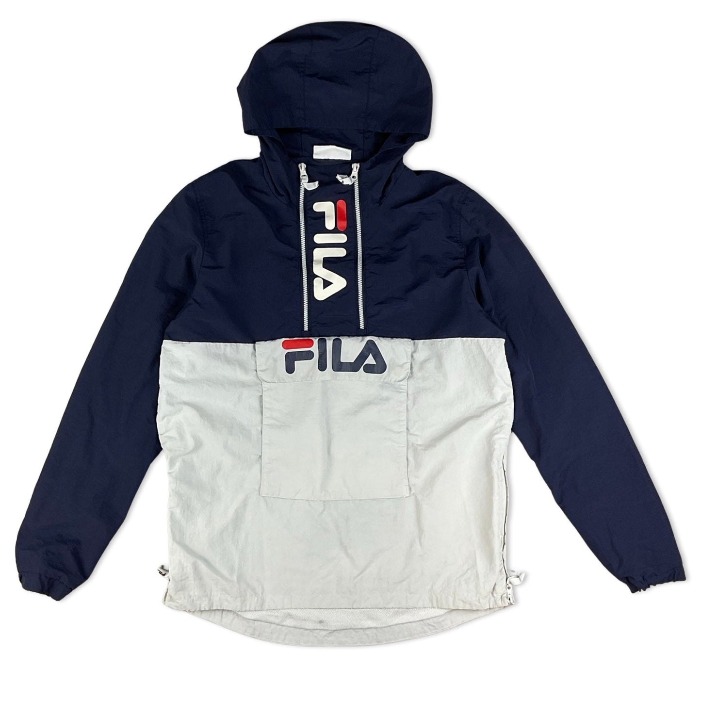 Vintage 90s Fila Navy White & Red Windbreaker S M