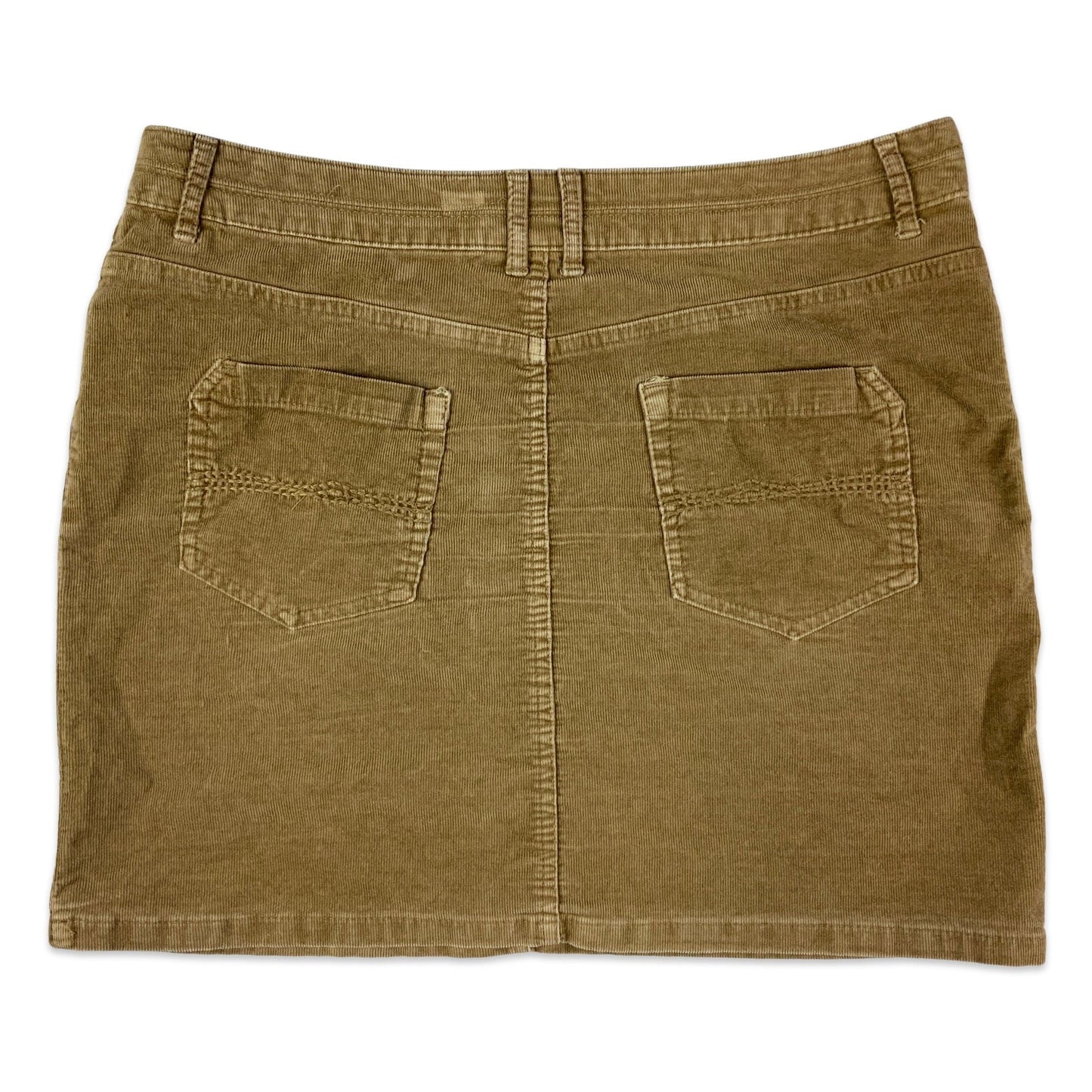 Brown Corduroy Mini Skirt 16