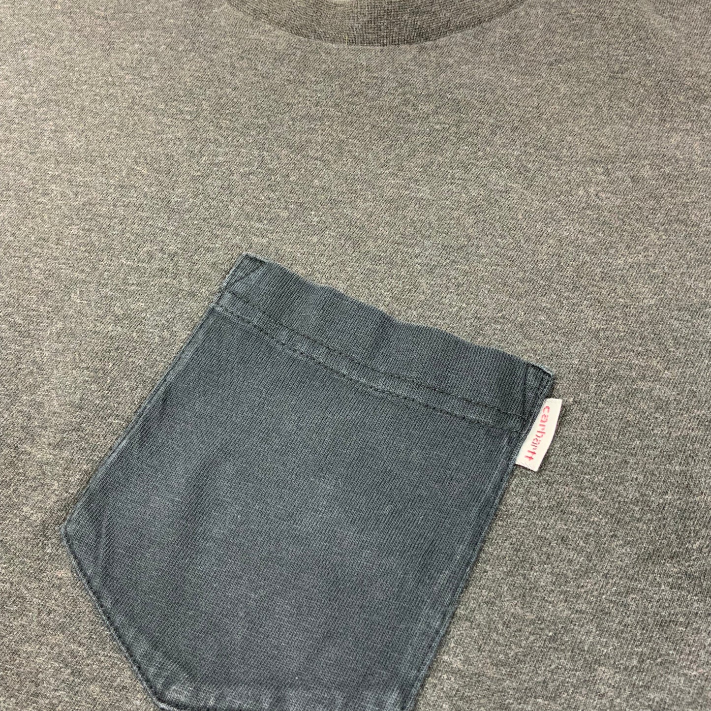 Vintage Y2K Carhartt T-Shirt with Pocket Black Grey S