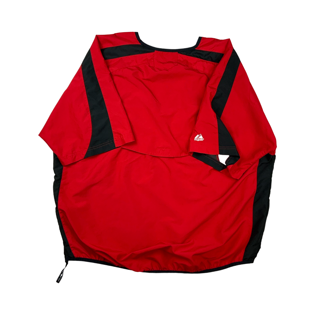 Vintage Y2K Majestic Pull-Over Windbreaker Red XL