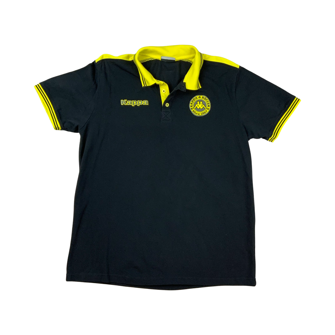 Vintage Y2K Kappa Mens Polo Shirt Black L