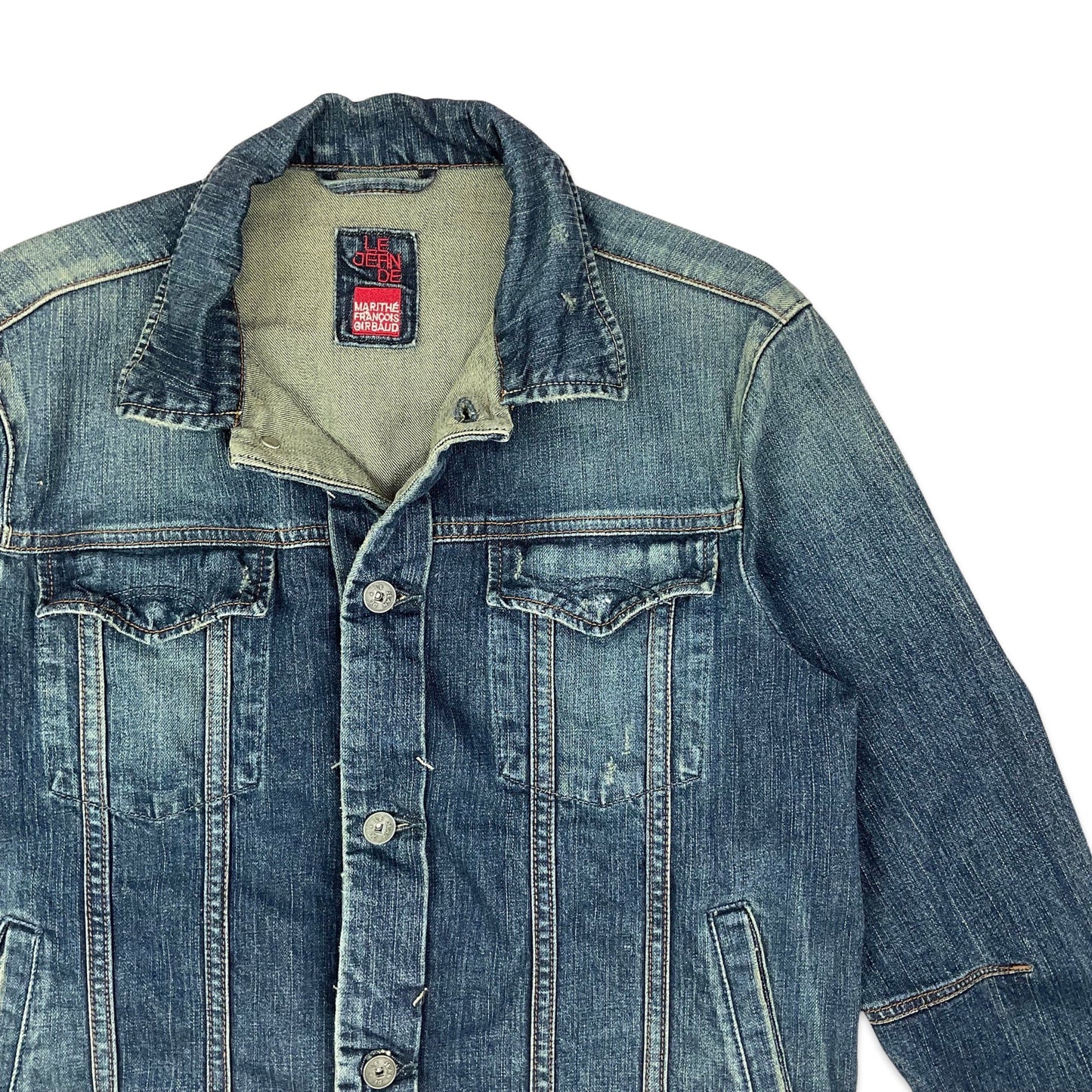 Vintage Marithé François Girbaud Blue Denim Trucker Jacket XS S