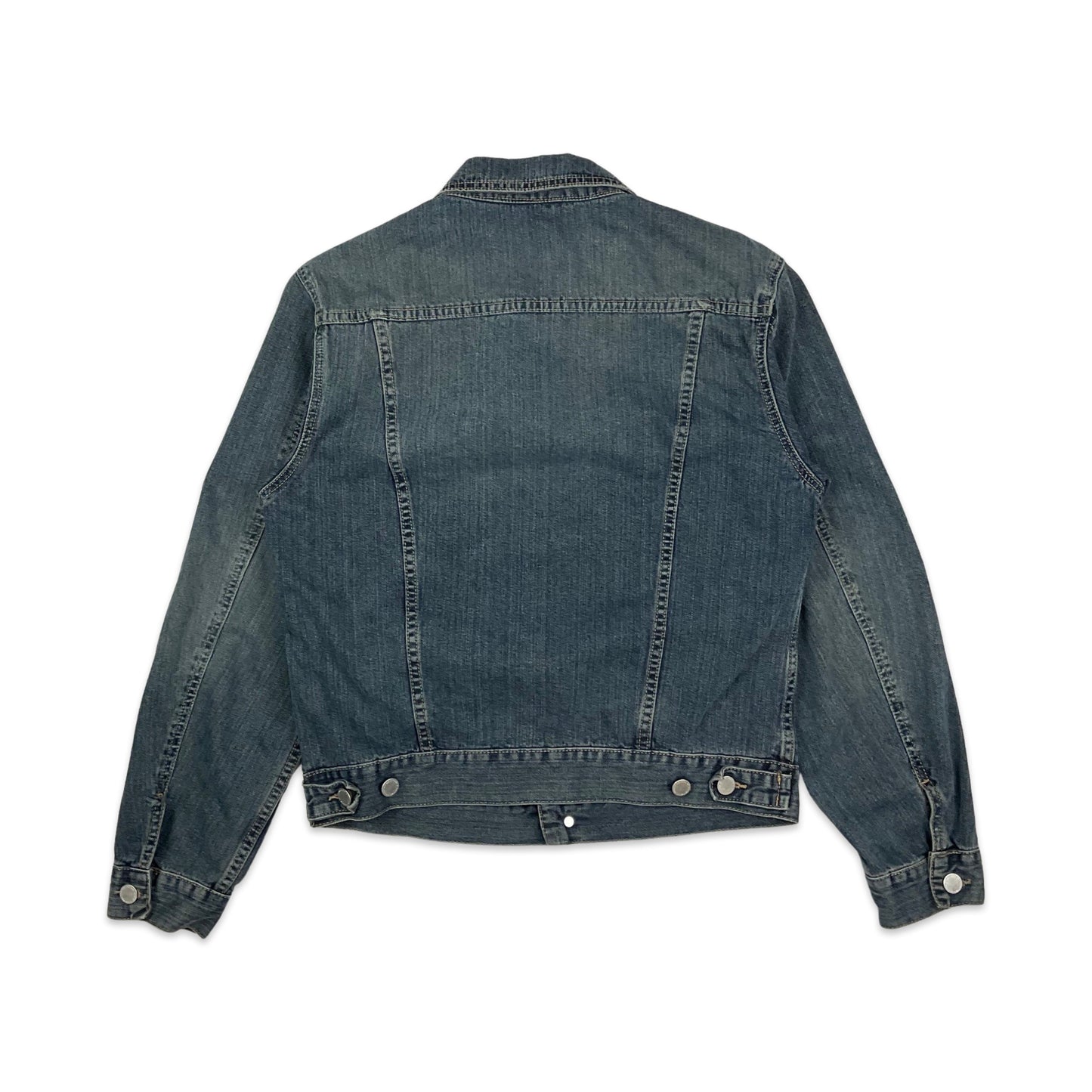 Vintage United Colours of Benetton Blue Denim Trucker Jacket XS S