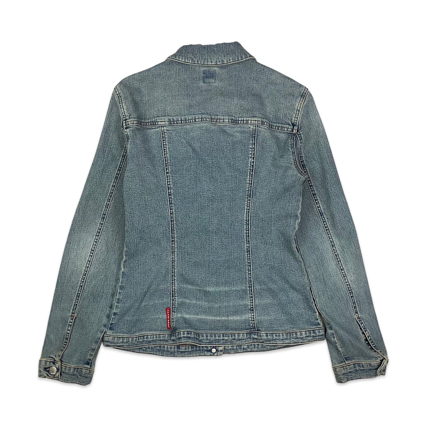 Vintage 90s Y2K Miss Sixty Fitted Blue Denim Jacket 6 8