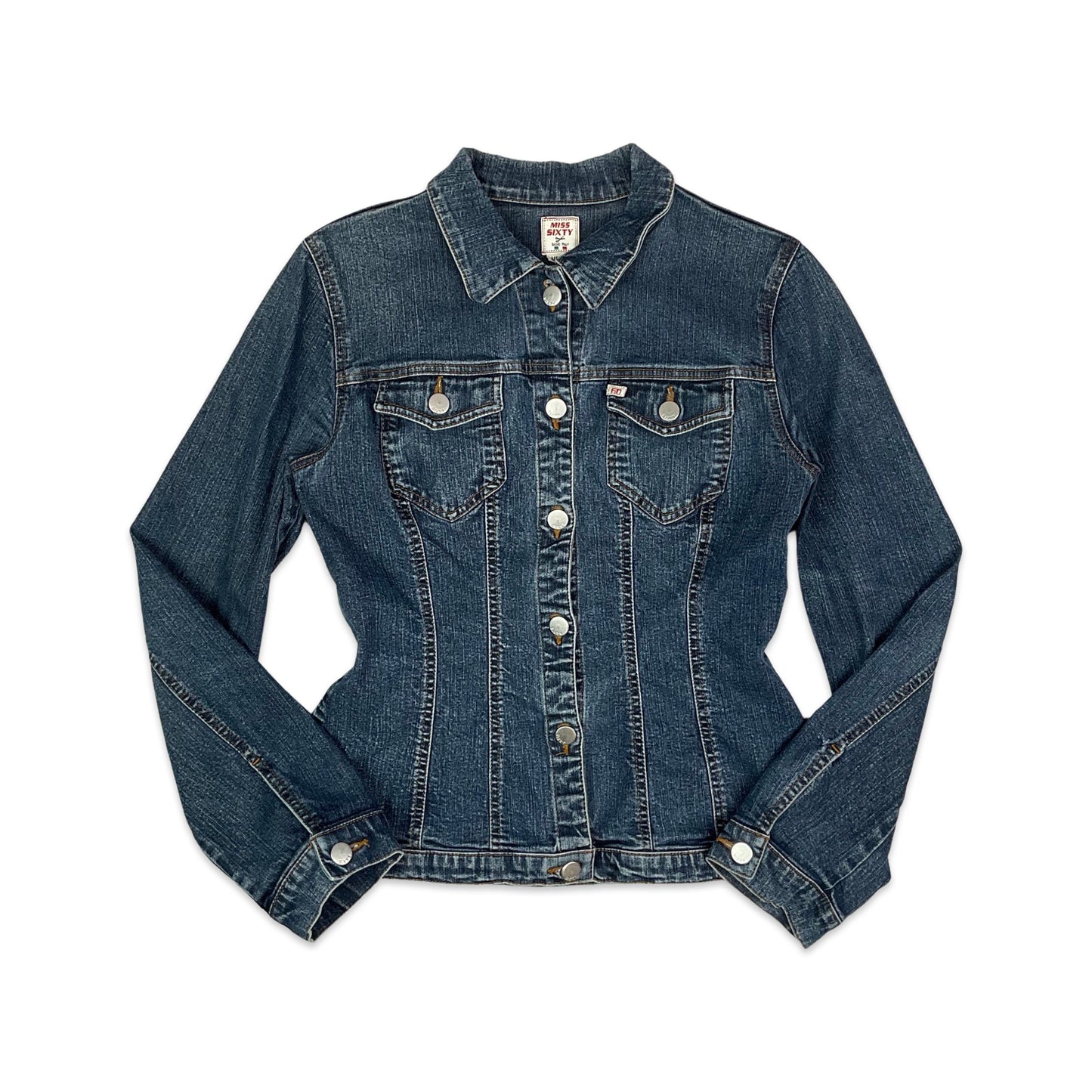Vintage Miss Sixty Fitted Blue Denim Jacket 6
