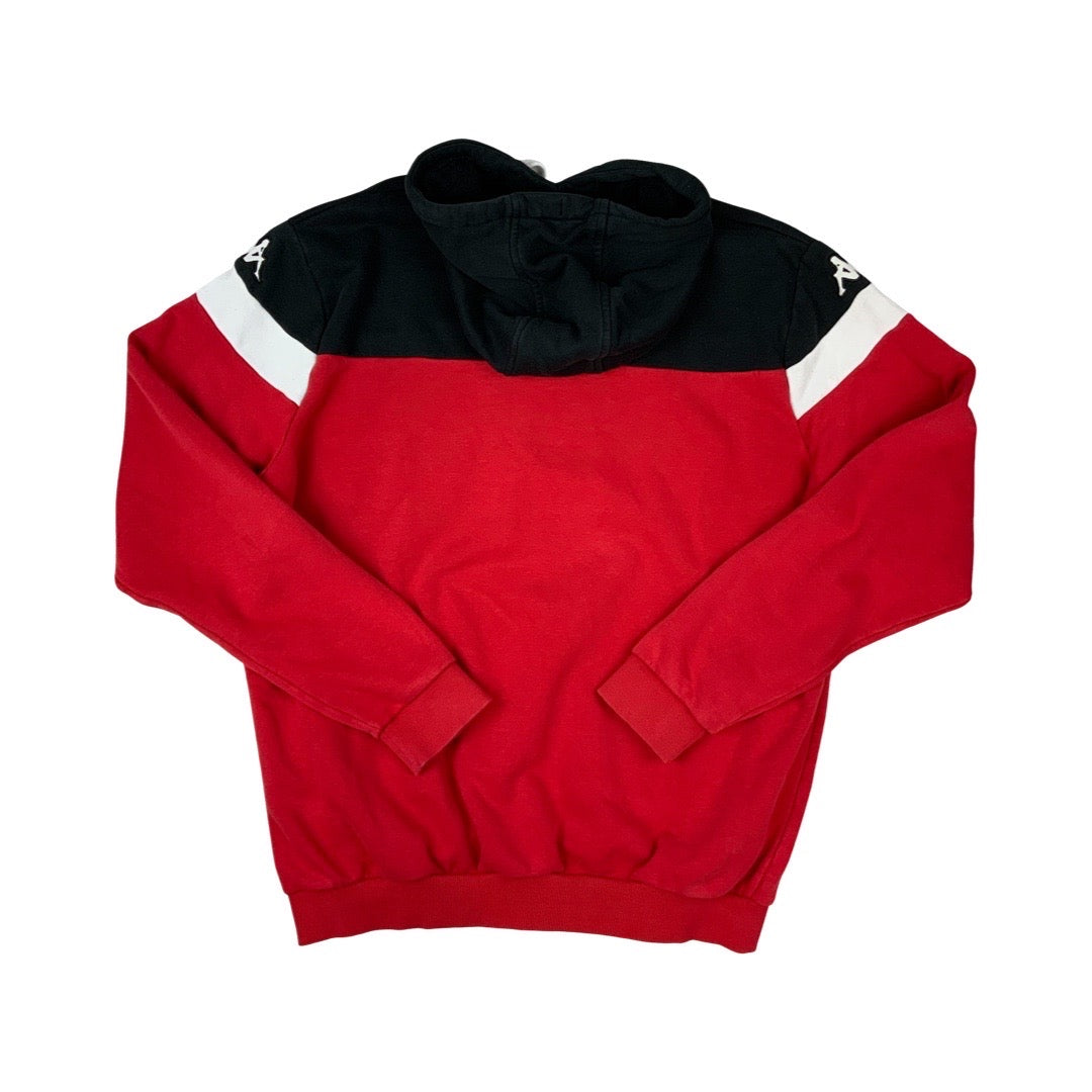 Vintage Y2K Kappa Hoodie Red Black XXL