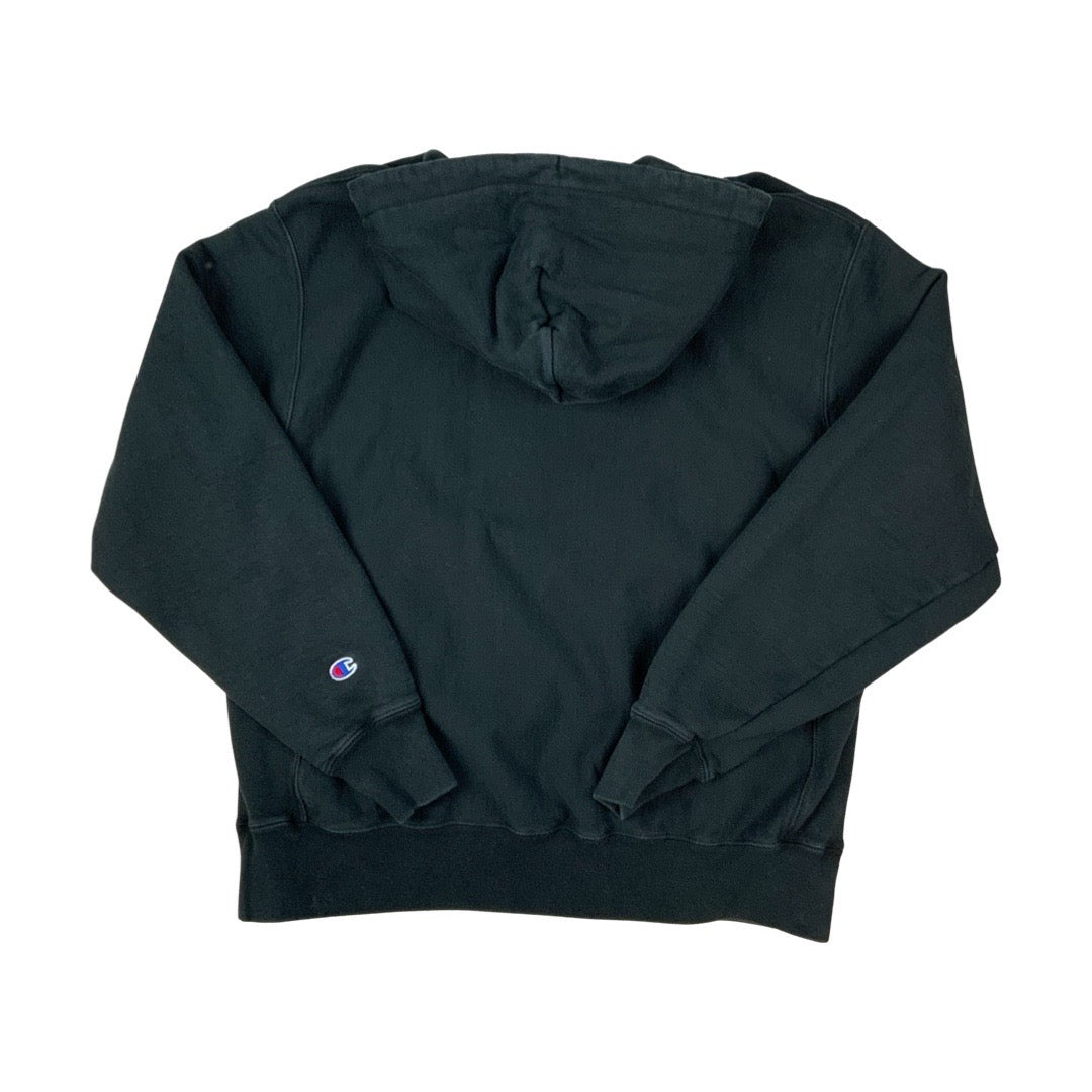 Vintage Y2K Champion Hoodie Black XL