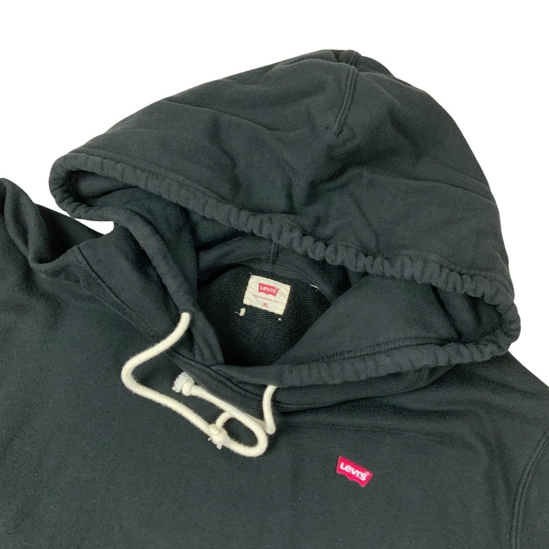 Vintage Y2K Levis Hoodie Black XXL
