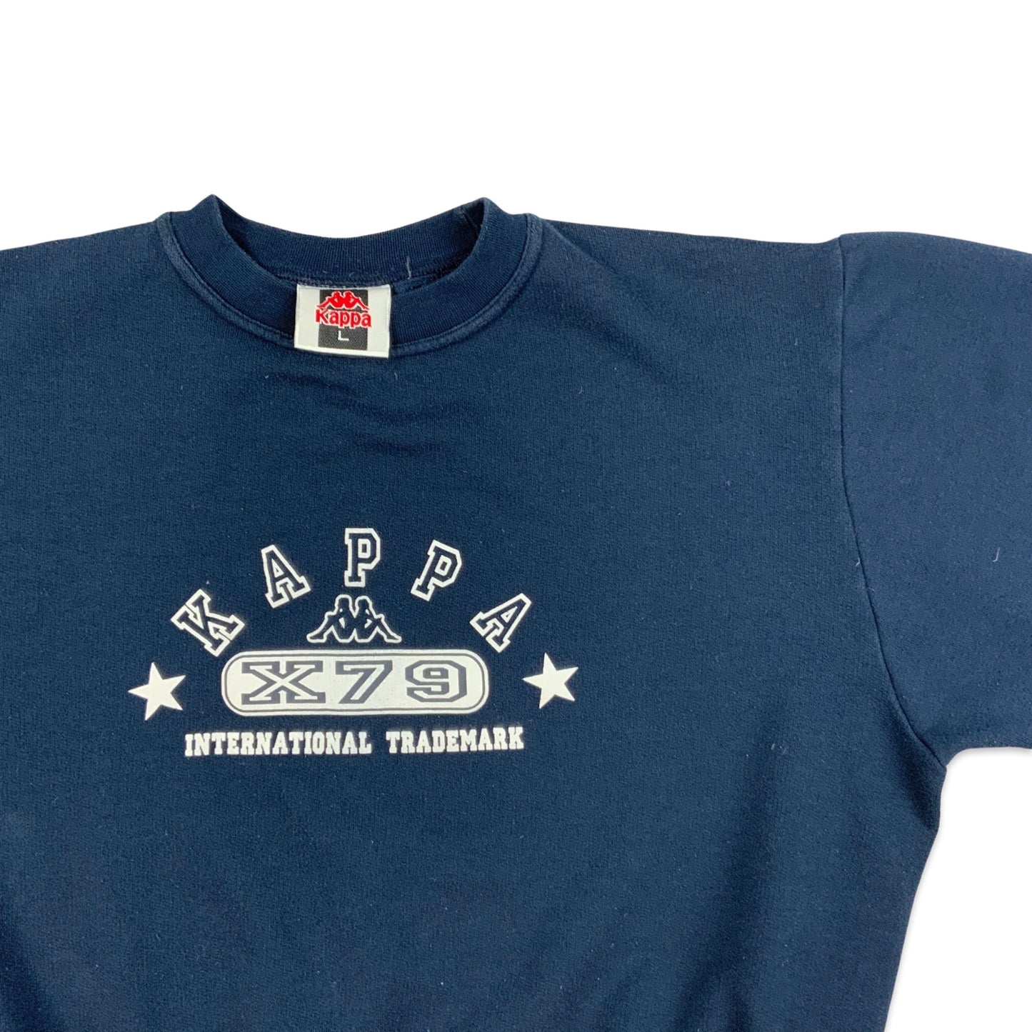 Vintage Kappa Navy Sweatshirt L XL