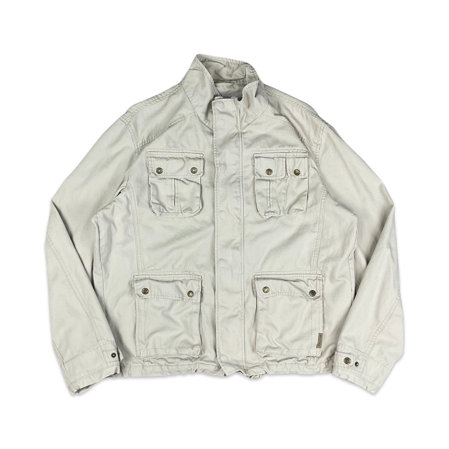 Columbia Beige Canvas Jacket L XL