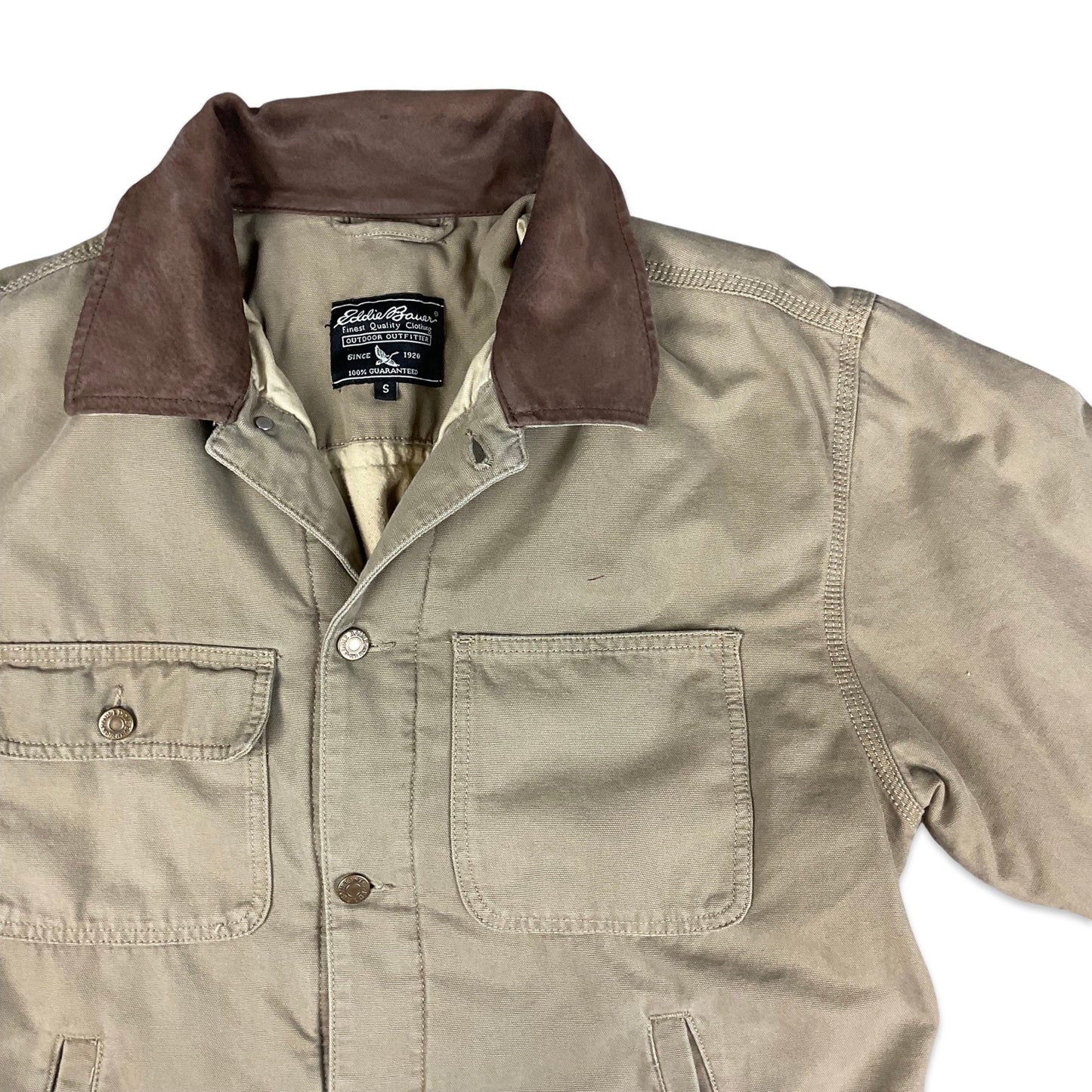 Eddie Bauer Brown Canvas Jacket M L