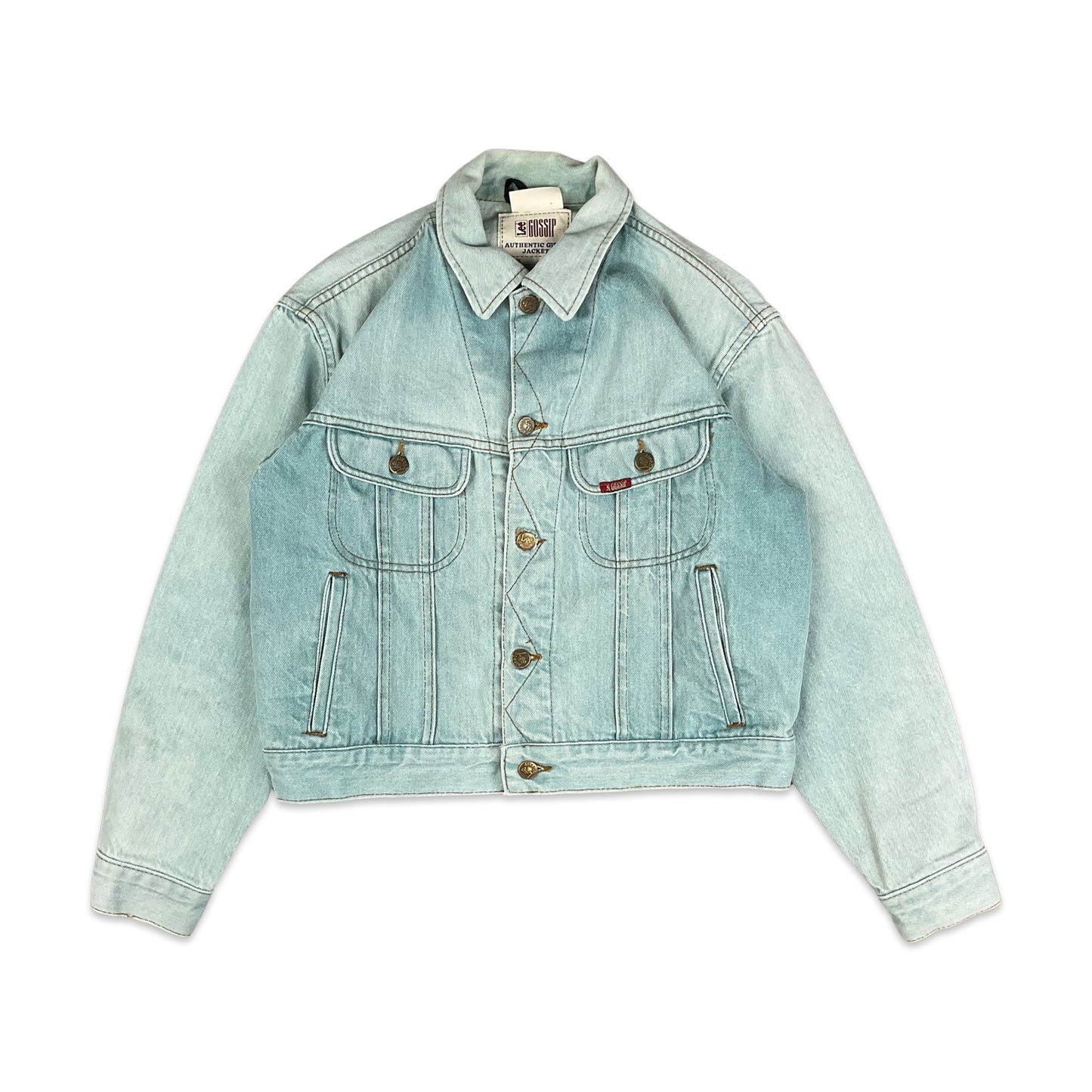 Vintage Lee "Gossip" Light Blue Denim Jacket 14 16