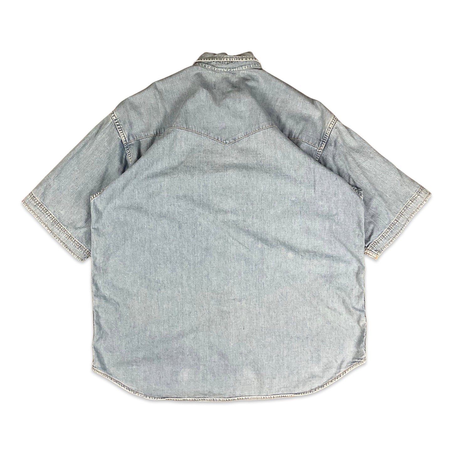 Vintage 70s 80s Lee Blue Denim Shirt L XL
