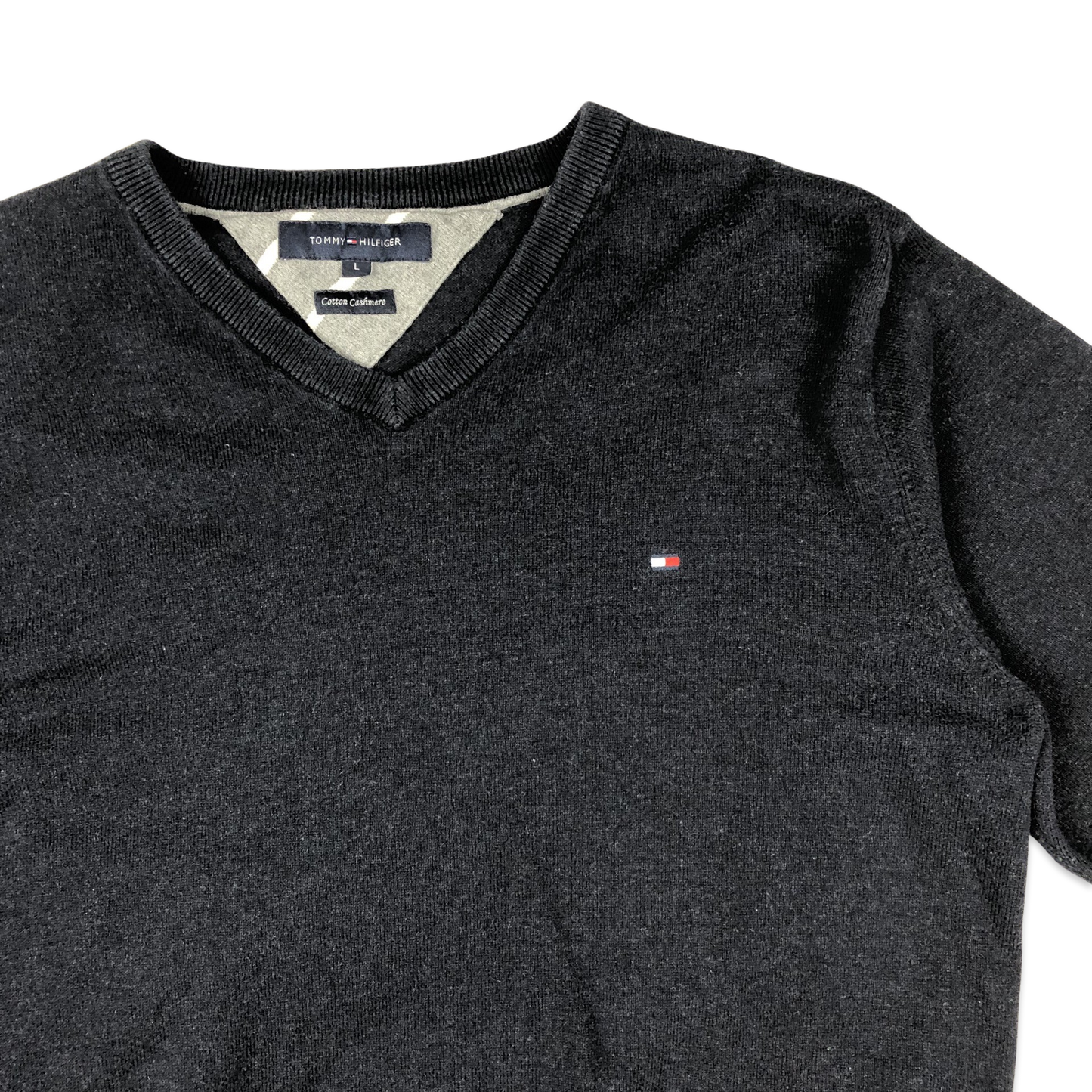 Tommy Hilfiger Knit V Neck Jumper Navy M L