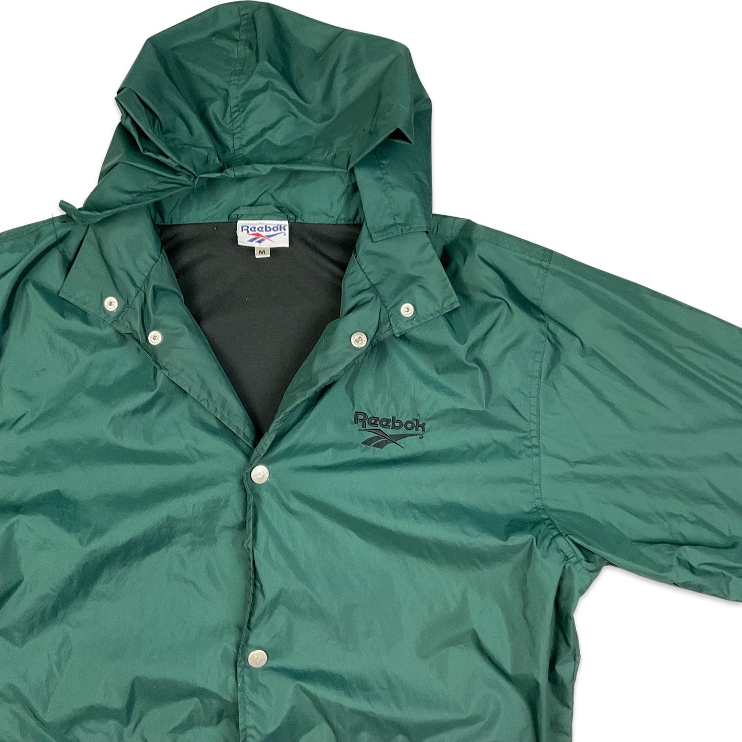 Vintage 90s Reebok Green Windbreaker M L XL