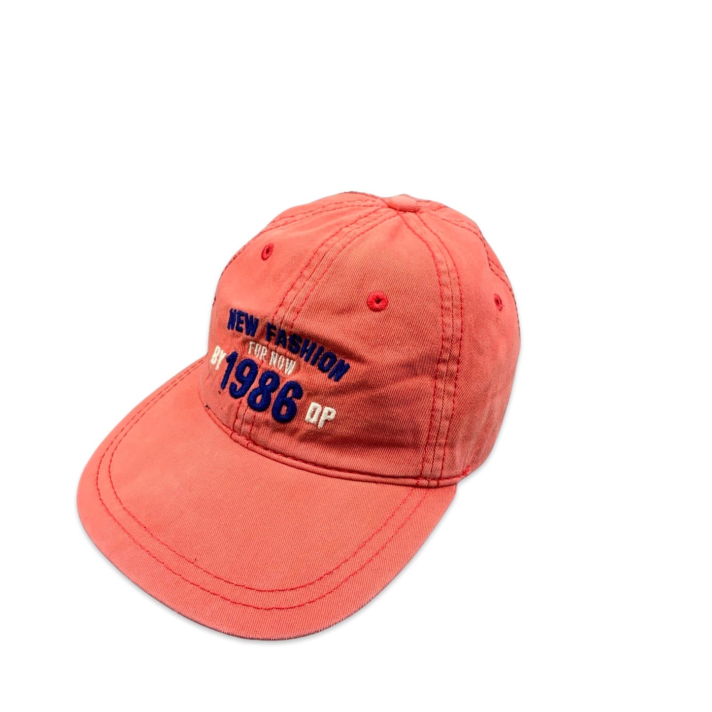 Vintage 90s "New Fashion" Salmon Pink Baseball Cap