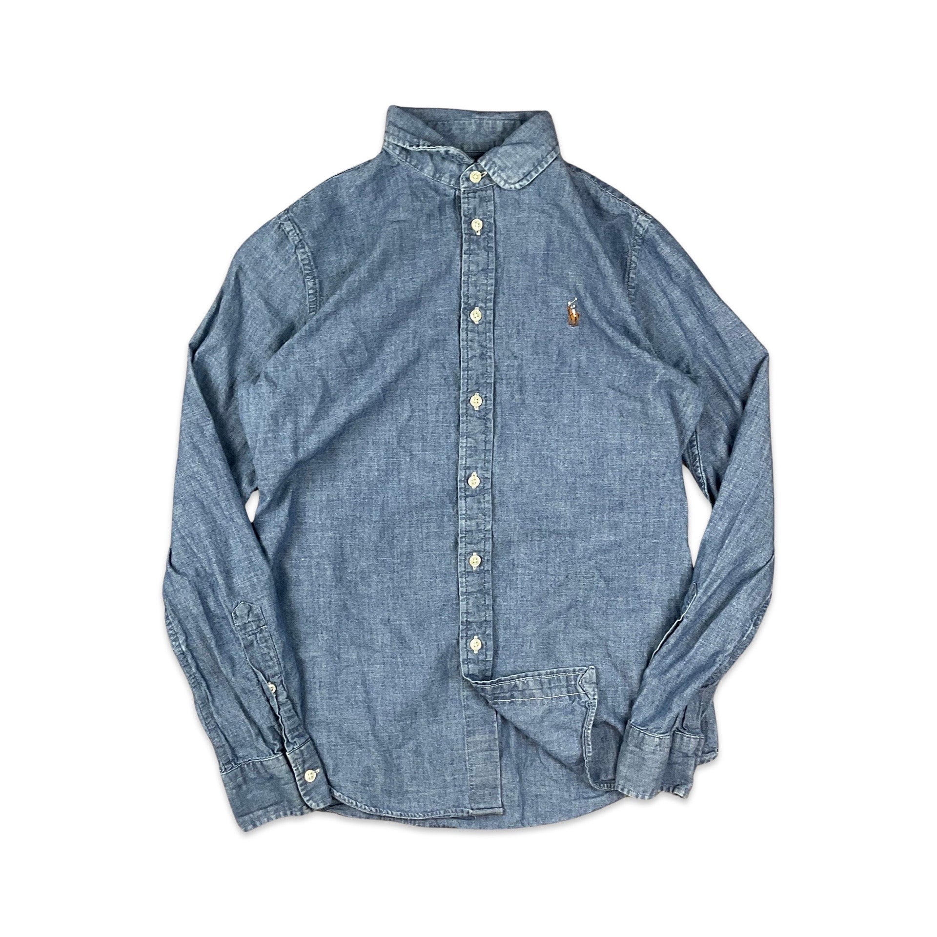 Polo Ralph Lauren Blue Chambray Shirt XS S – Vintage Superstore