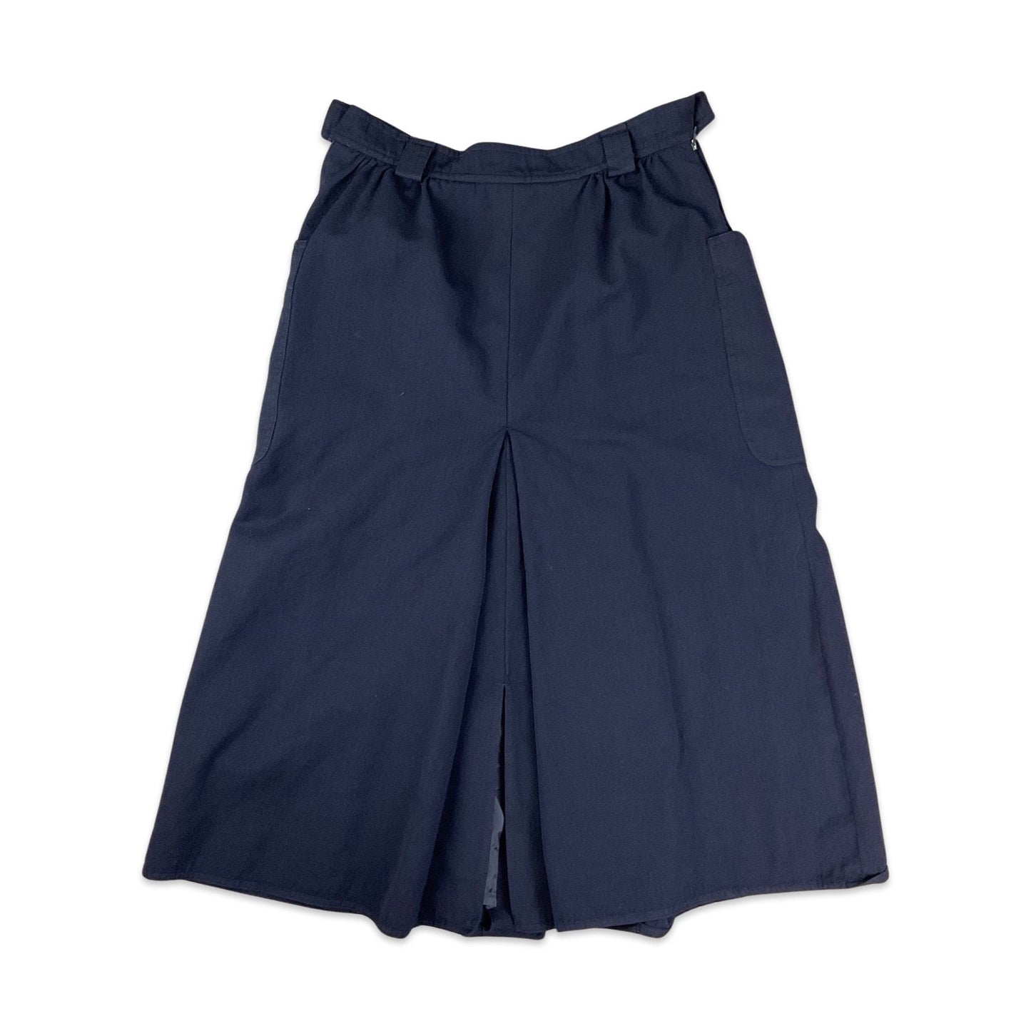 Vintage Max Mara Navy Midi Skirt 10
