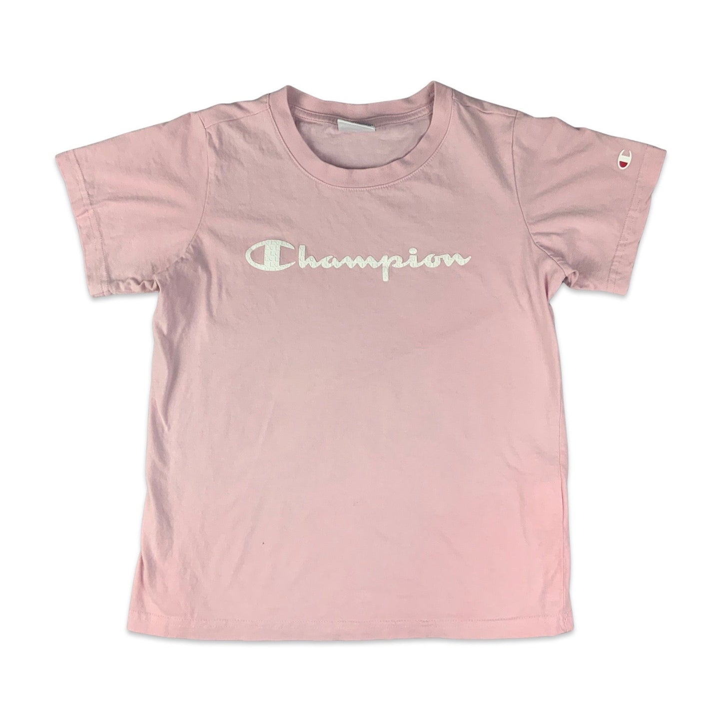 Vintage 90s Baby Pink Champion Tee T-Shirt 6 8