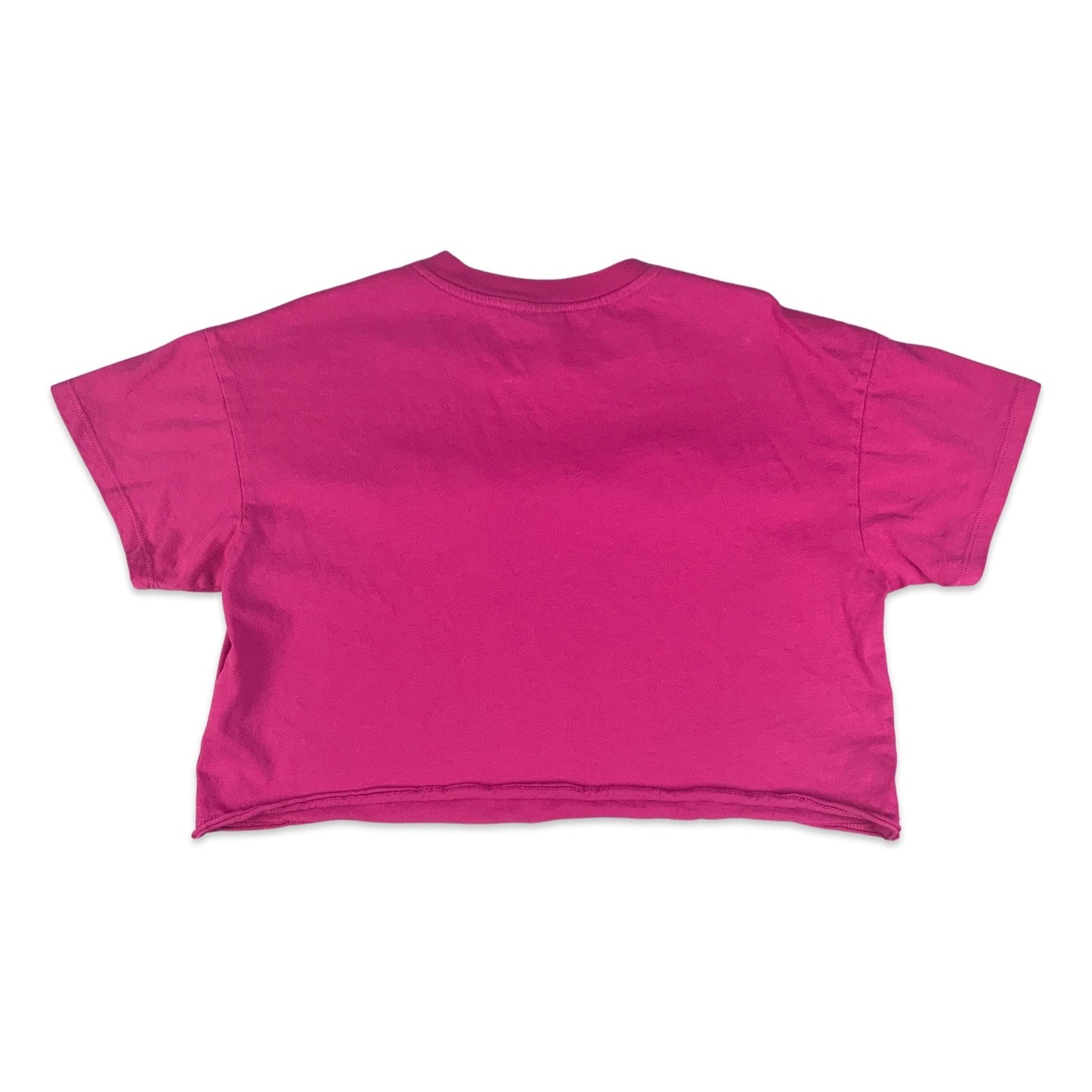 Vintage 90s Y2K Champion Hot Pink Crop Top 8 10 12
