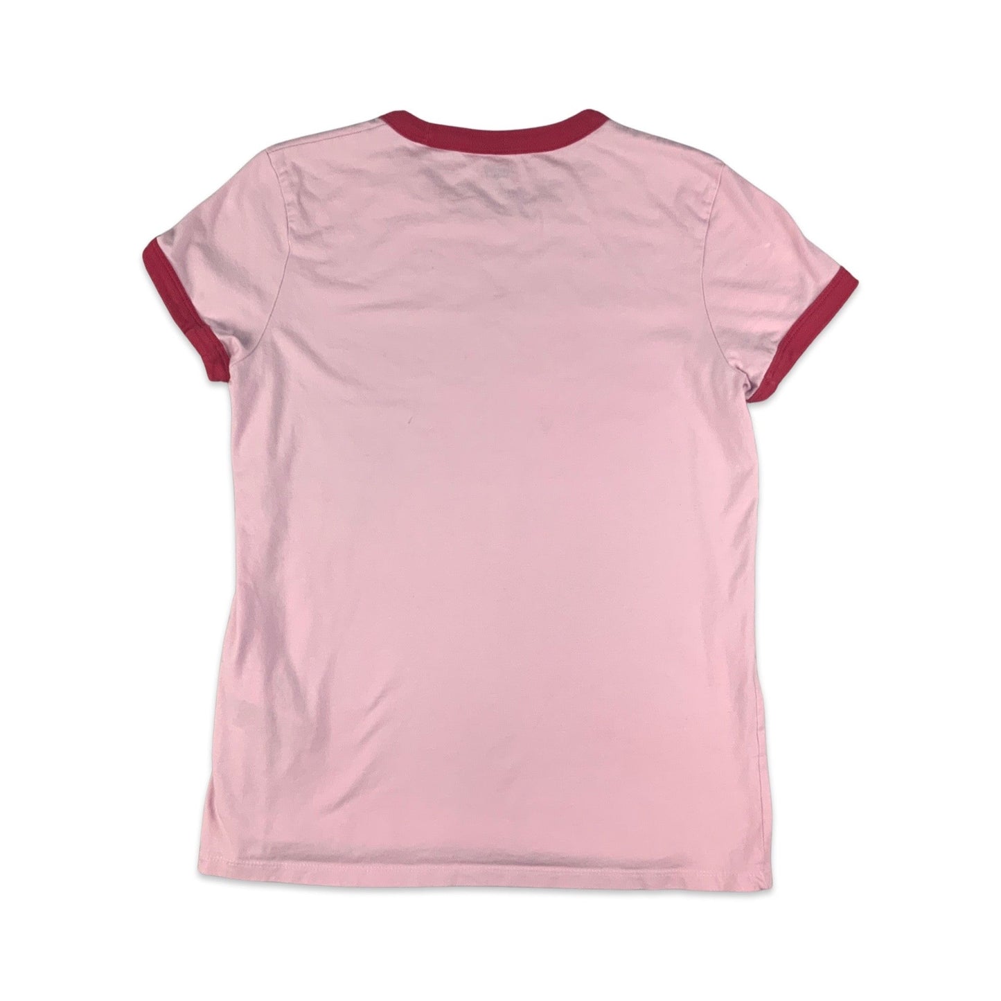 Vintage Levis Pink & Red Ringer Tee T-Shirt 6 8