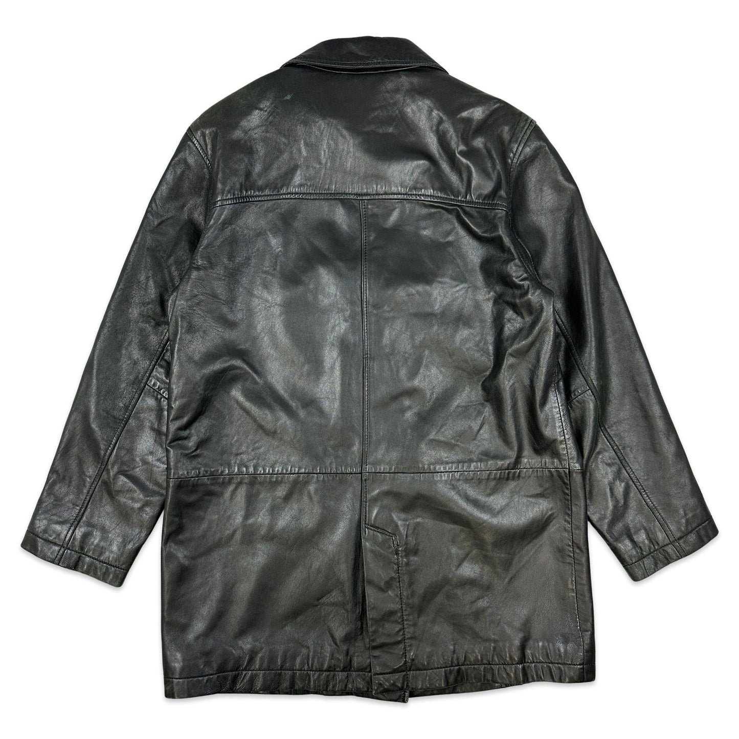 Vintage Black Leather Jacket 14