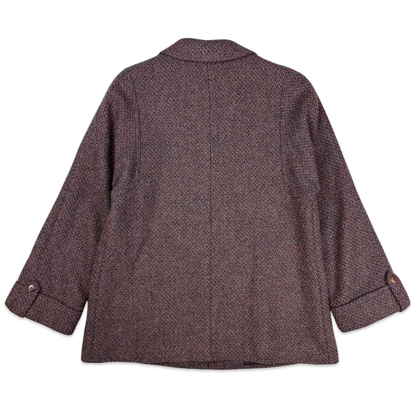 80s Vintage Purple Wool Coat 14
