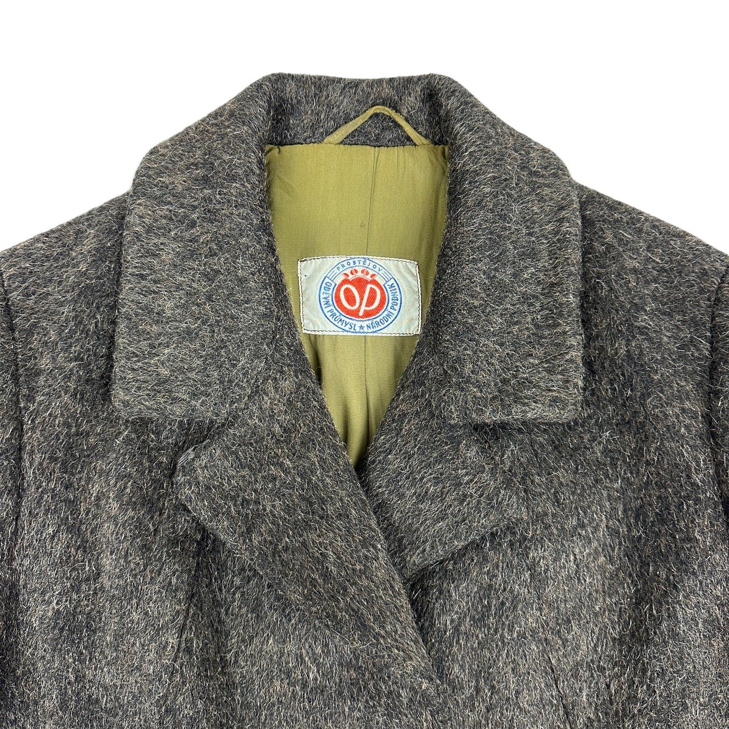90s Vintage Brown Mohair Wool Duster Coat 10 12