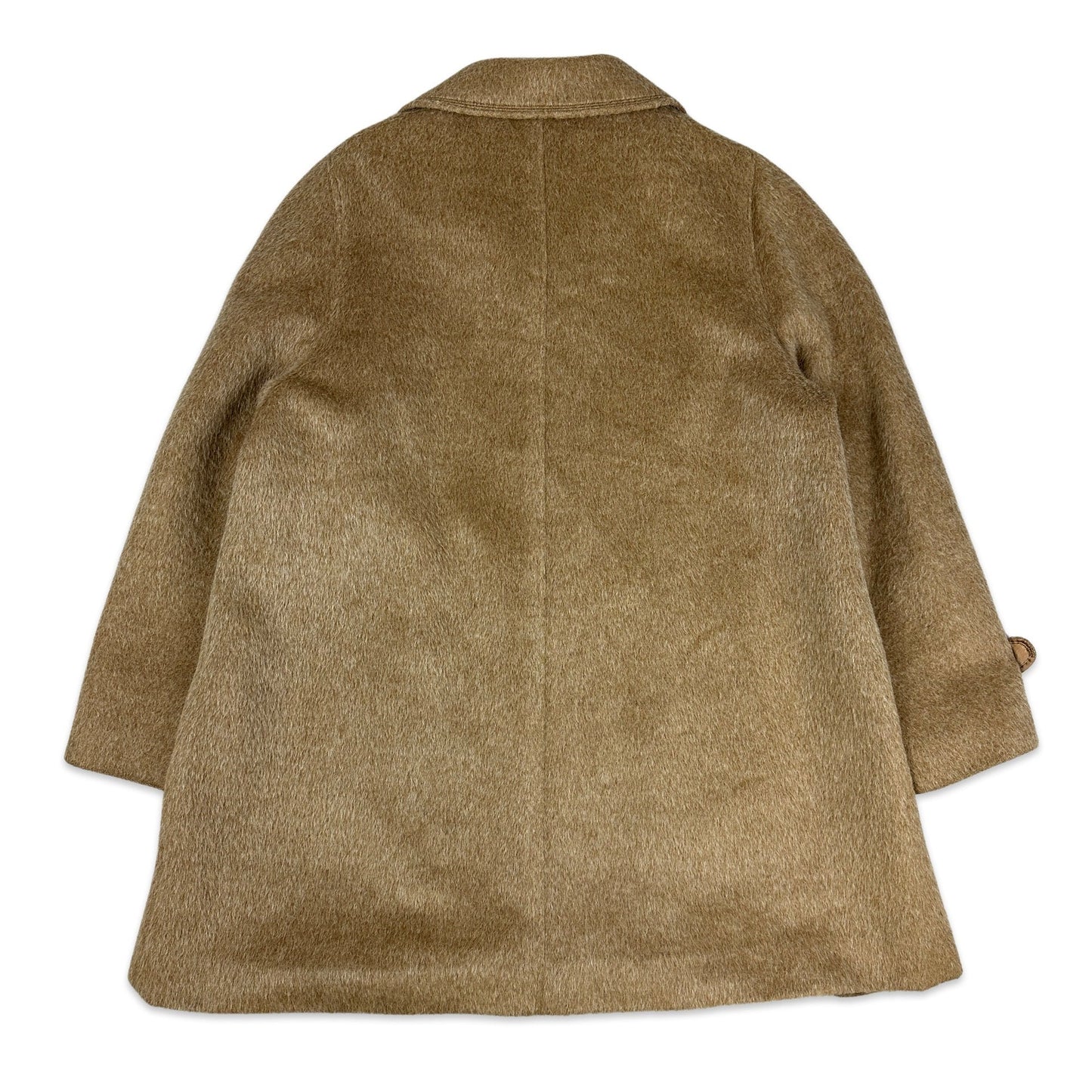 70s Vintage Beige Llama Wool Coat 16 18 20