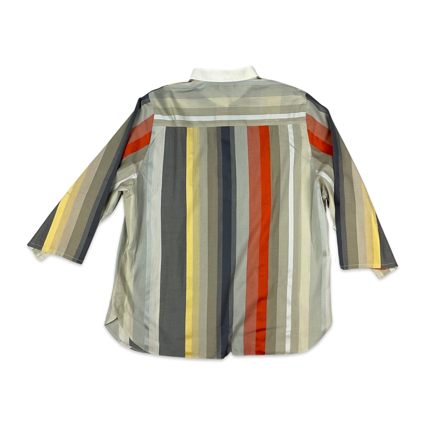 90s Vintage Blouse Stripy Blouse 10
