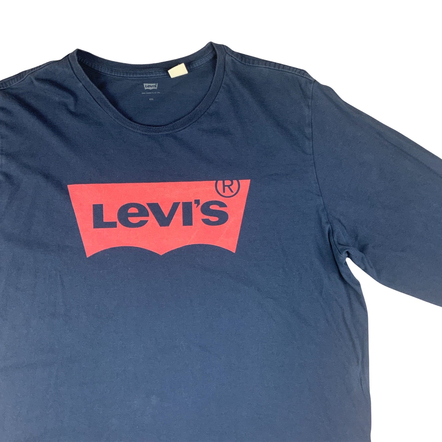 Levi's Graphic Print Navy Long Sleeved Tee L XL