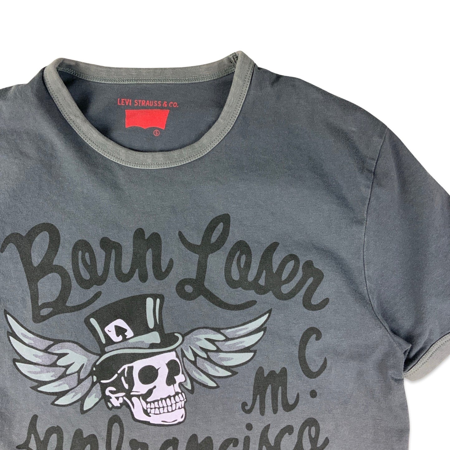 Levi's Grey Ringer Graphic Tee XS