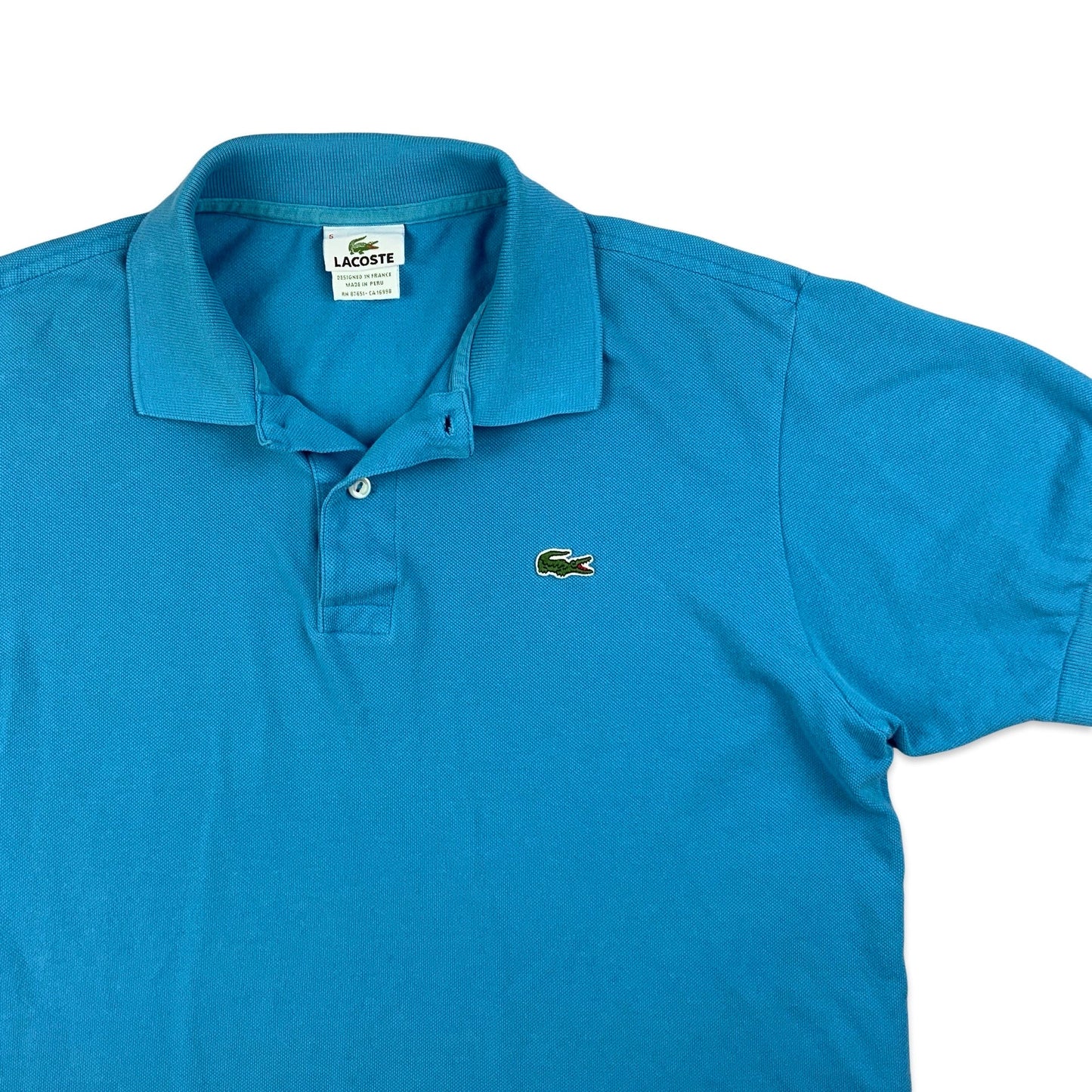 Lacoste Blue Polo Shirt M L