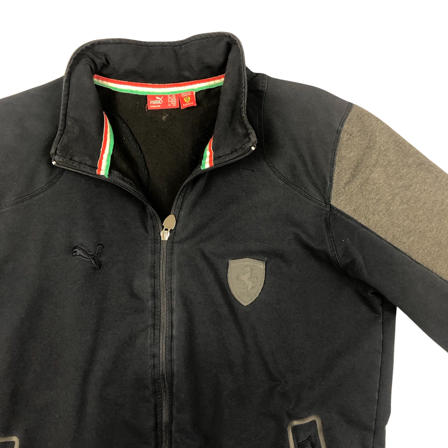 Vintage Puma Ferrari Black Zip-up Track Jacket L