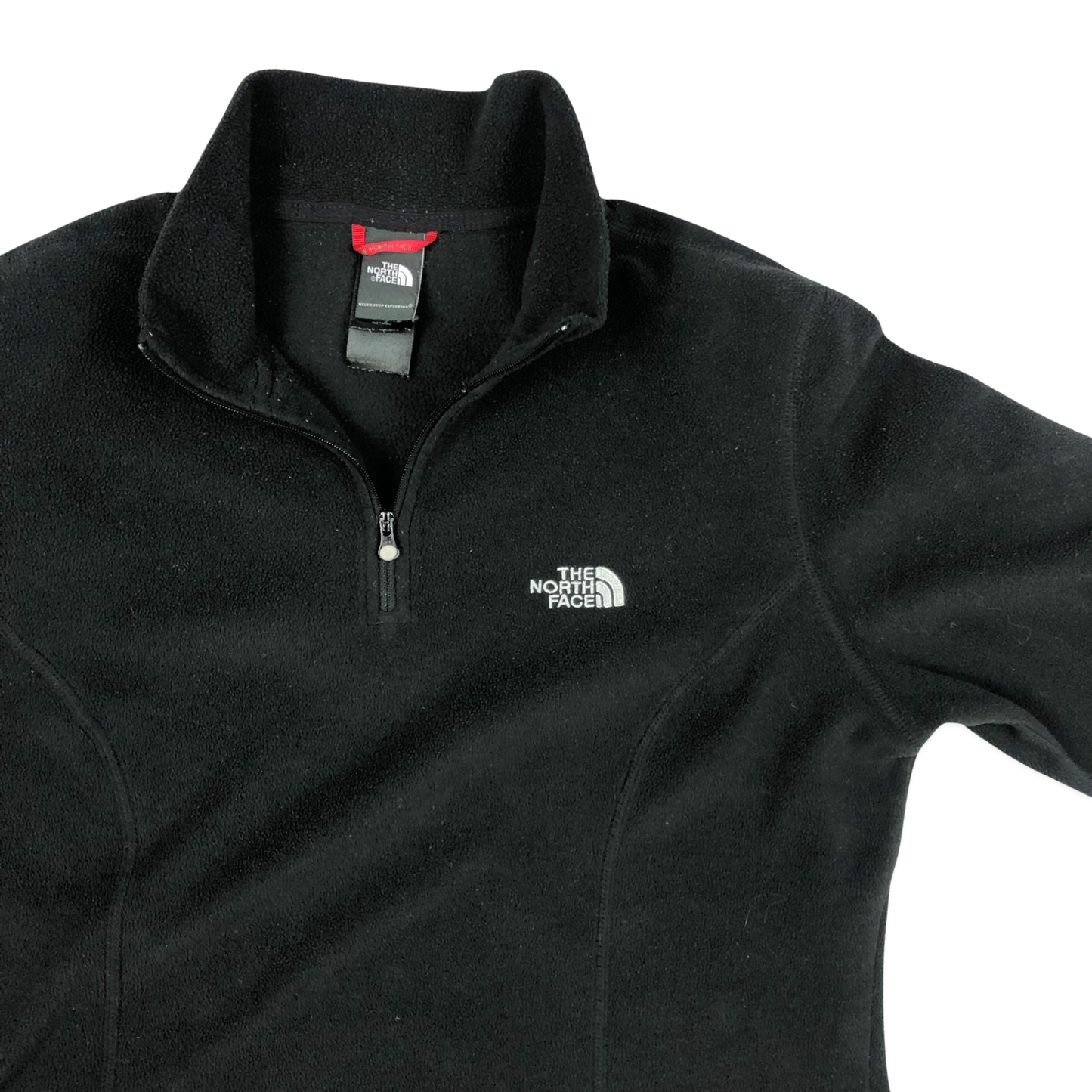 Vintage The North Face Black 1/4-zip Fleece 16