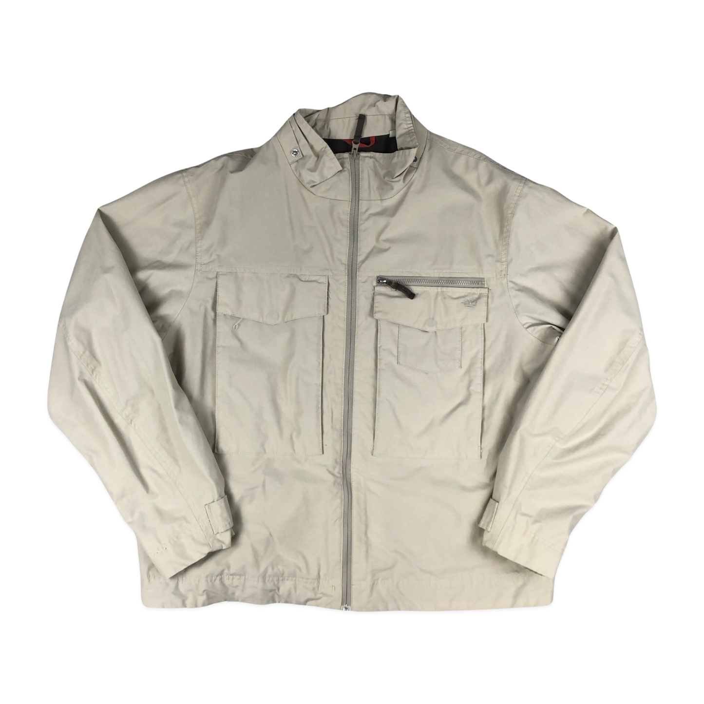 Vintage Timberland Beige Utility Bomber Raincoat XXL