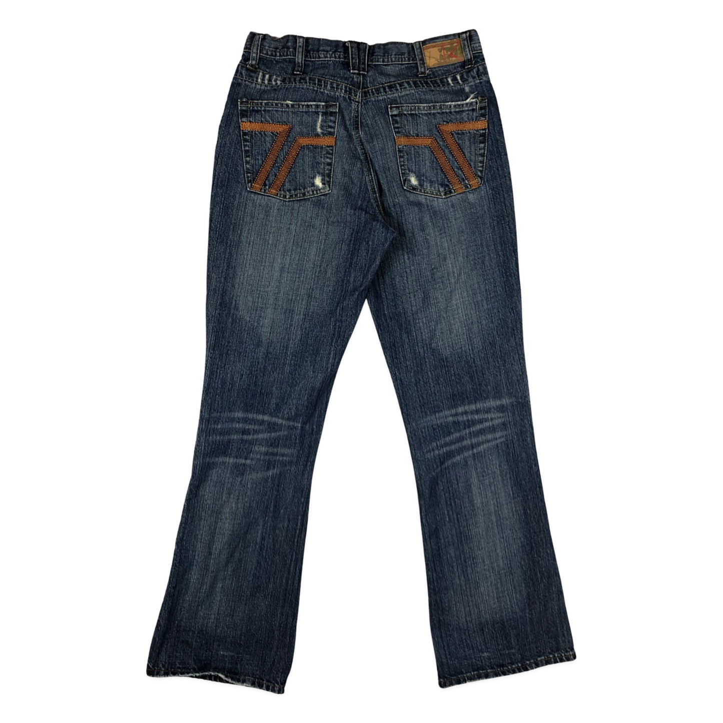 Vintage Flared Distressed Blue Jeans 31W 31L