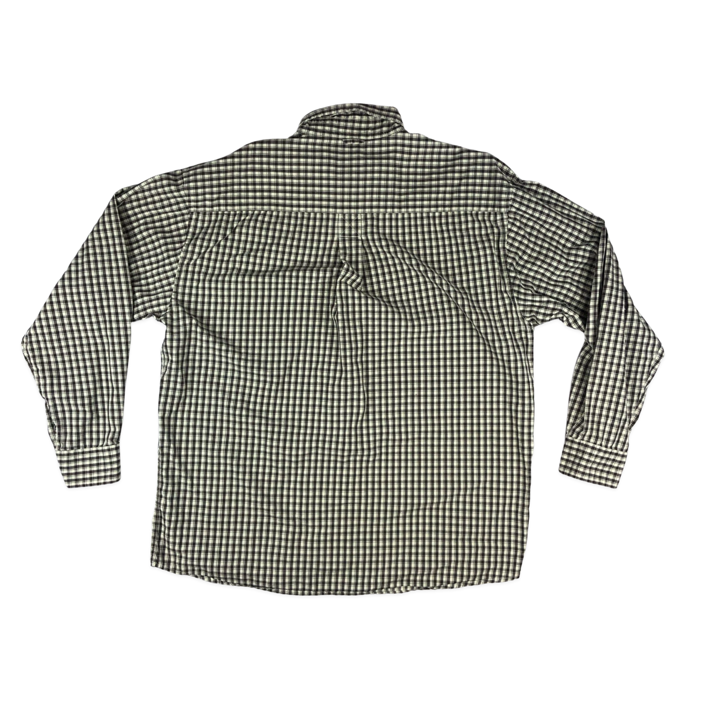 Vintage Brown and White Timberland Plaid Shirt XXL