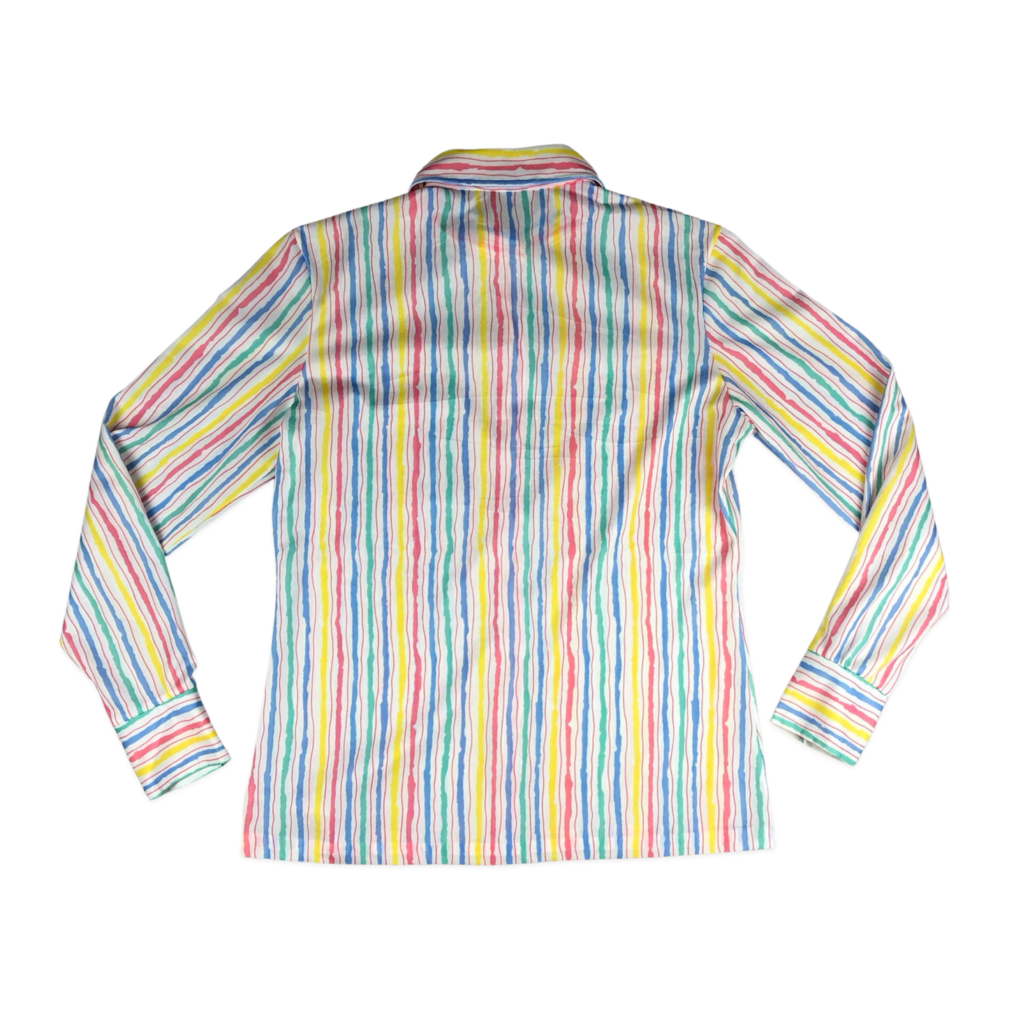 Vintage 70s Striped Multicolour Blouse 12