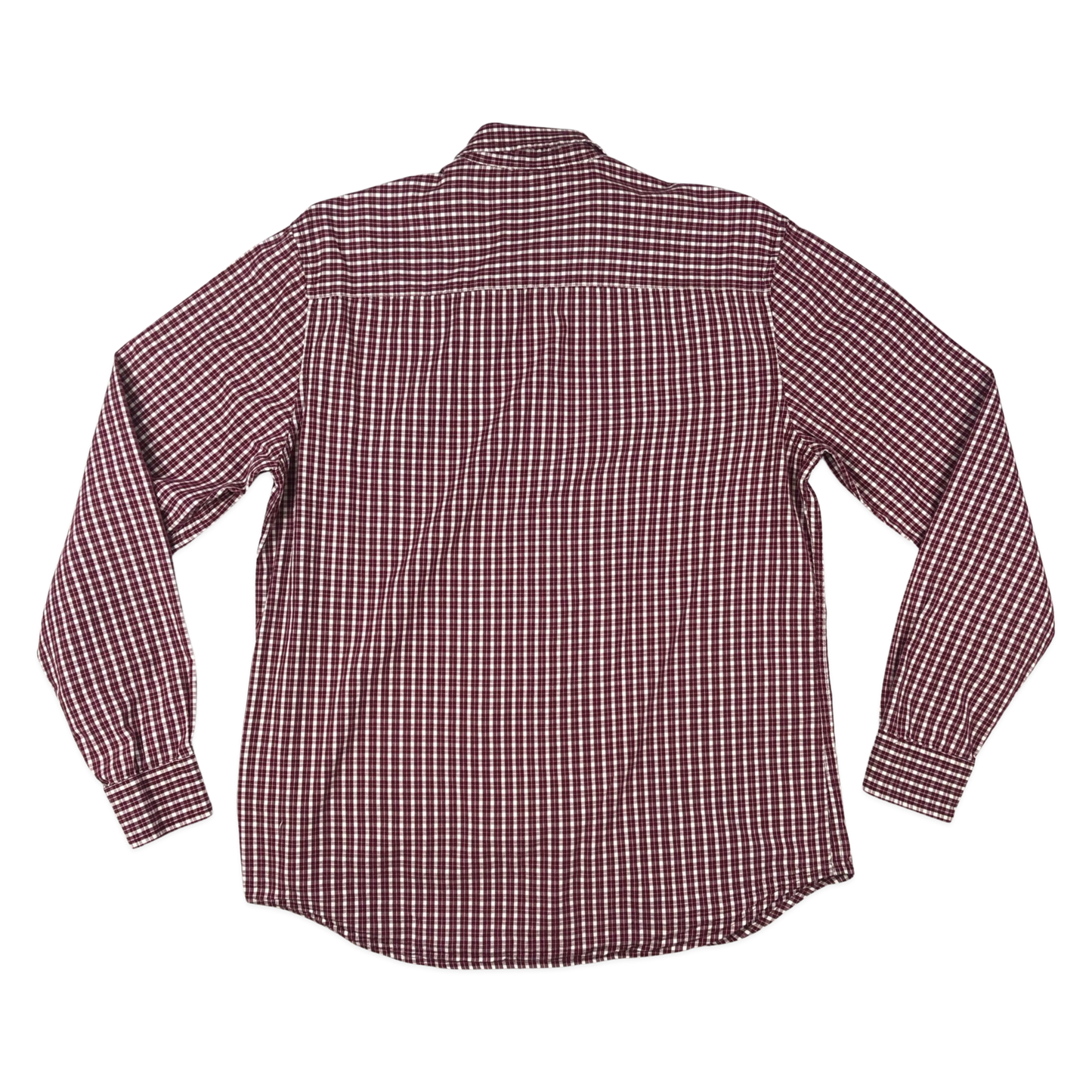 Vintage Wrangler Red and White Plaid Shirt M