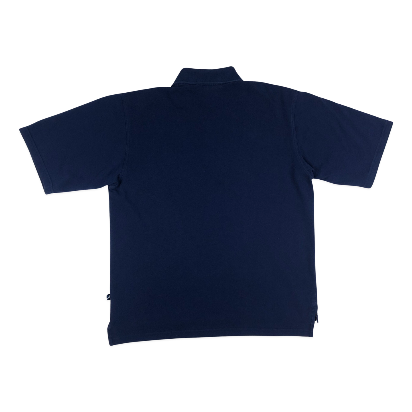 Vintage 90s Adidas Plain Navy Polo Shirt XL