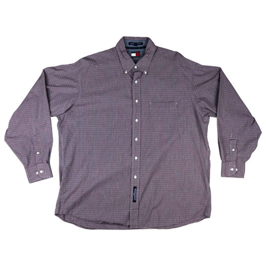 Vintage Tommy Hilfiger Red and Blue Plaid Shirt 3XL