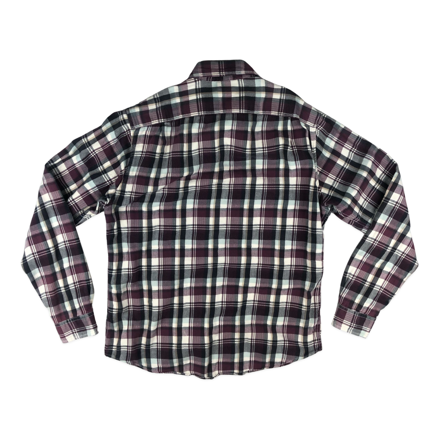 Vintage Y2K Purple and Black OshKosh Plaid Flannel Shirt M