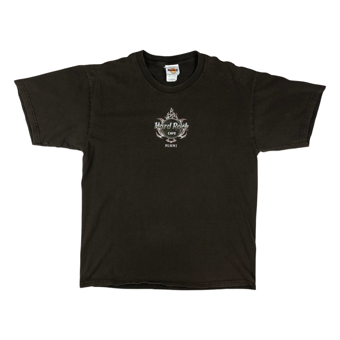 Vintage Brown Hard Rock Café Miami Tee M